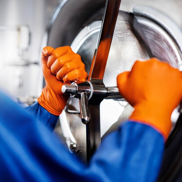 Rękawice Nitrylowe Mercator GOGRIP ORANGE Pomarańczowe 50 sztuk L