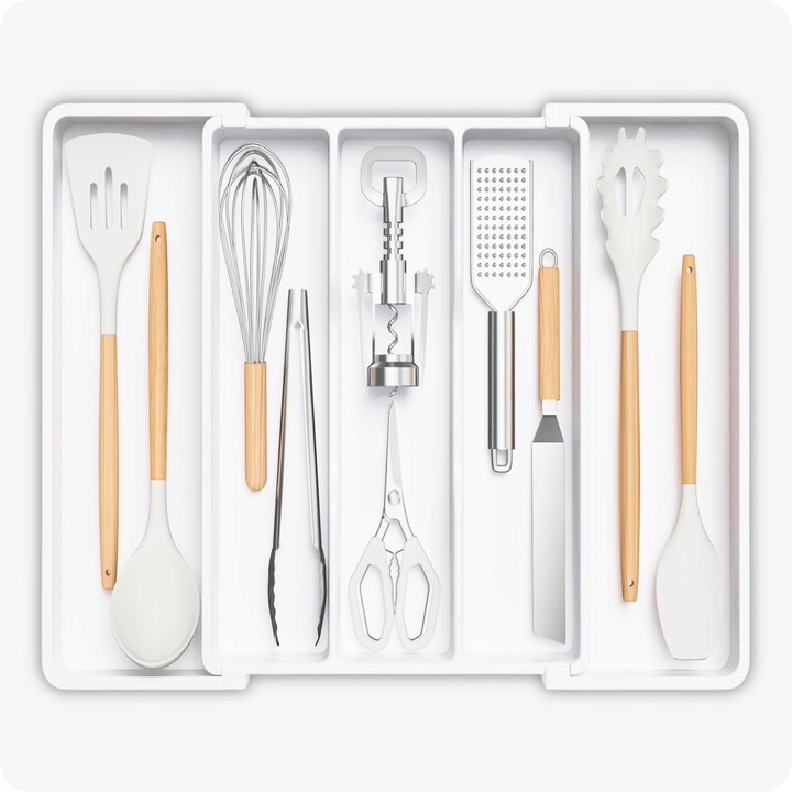 Wkład Do Szuflady Kuchennej 60 Organizer Pojemnik Na Sztućce Rozsuwany