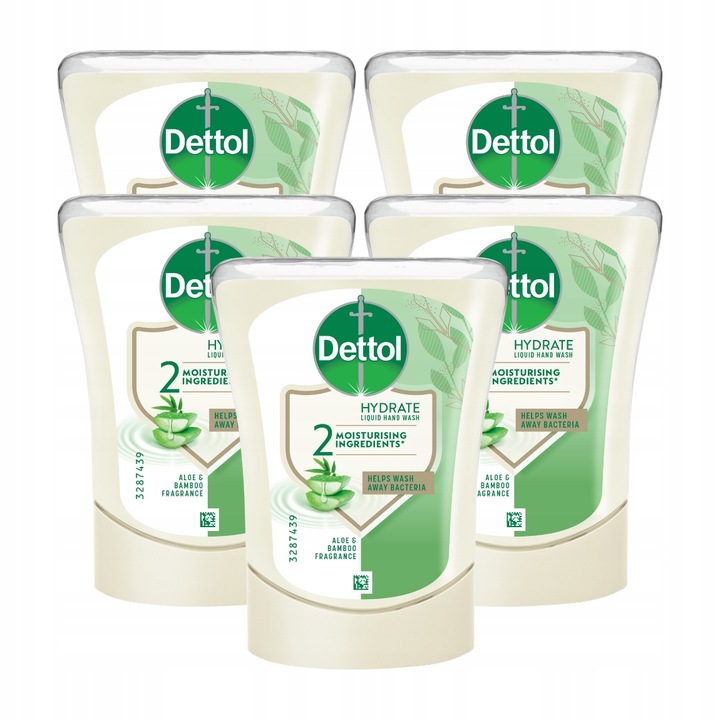 DETTOL Wkład do Aplikatora Mydło w płynie Aloes i Bambus 5x 250ml