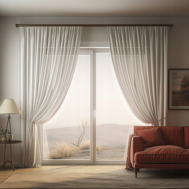 FIRANA GOTOWA 300x250 NA TASMIE MARSZCZĄCEJ DO SALONU LUB SYPIALNI