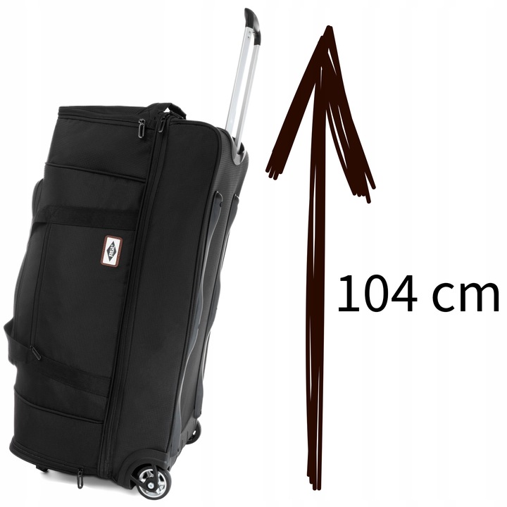 DUŻA TORBA PODRÓŻNA na KÓŁKACH WALIZKA BAGAŻ 105L