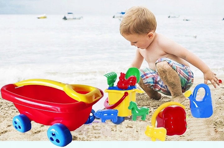 WÓZEK WÓZECZEK TACZKA + FOREMKI DLA MALUSZKA PL DZ