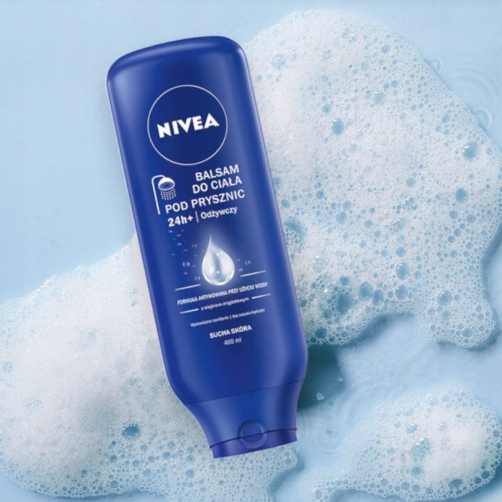 NIVEA Balsam do ciała pod prysznic - nawilżający odżywczy 400ml x 2