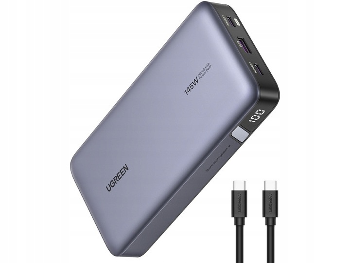 Powerbank UGREEN PB205 25000 mAh 145W Szary