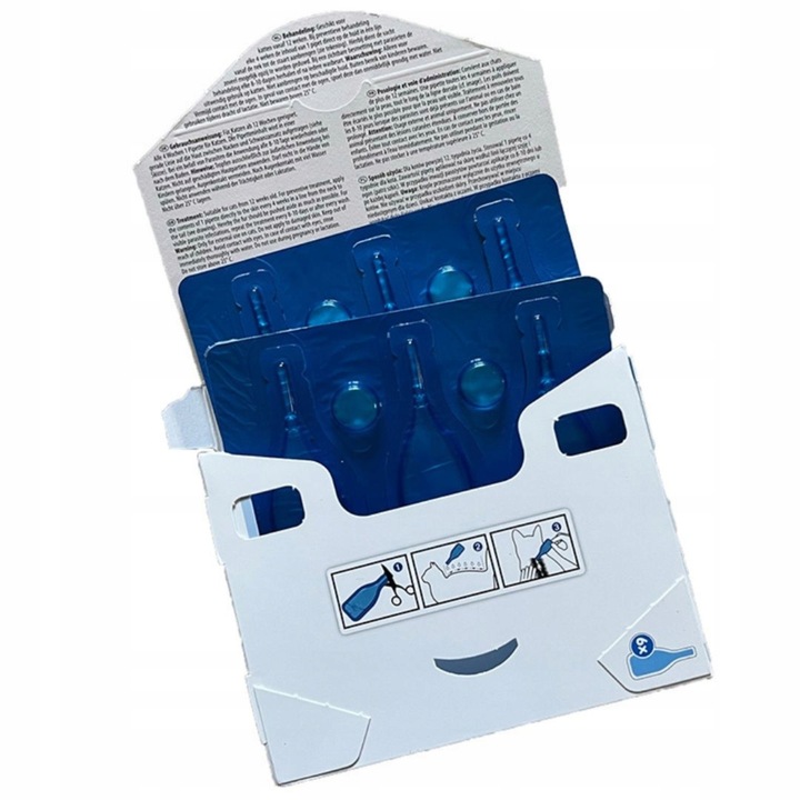 KROPLE NA PCHŁY I KLESZCZE dla kota kotów preparat DIMETHICON 6 DAWEK CANAC