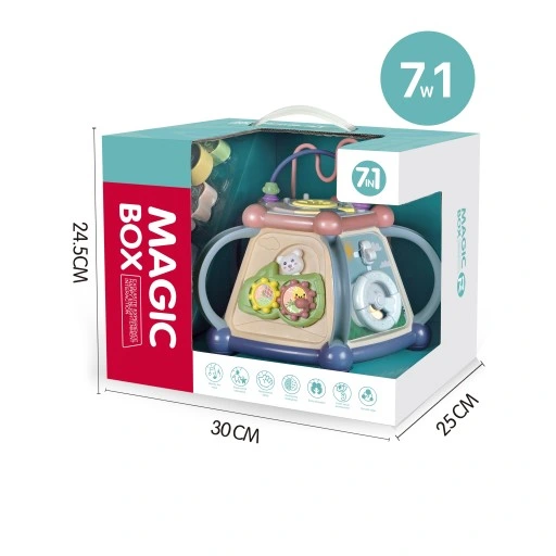 INTERAKTYWNA KOSTKA EDUKACYJNA DŹWIĘK ŚWIATŁO 7w1