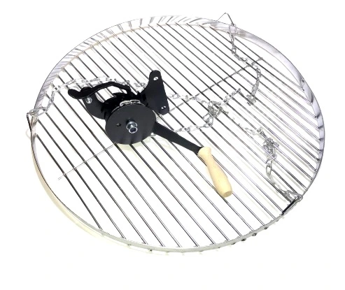 KOŁOWROTEK DO GRILLA RUSZT FI-60cm ŁAŃCUCH KOMPLET