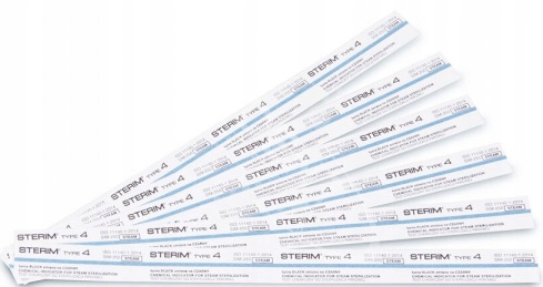 TEST STERIM PASKI DO STERYLIZACJI, KONTROLA AUTOKLAWU 4 x 250 szt