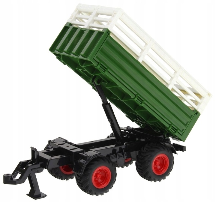 TRAKTOR ZDALNIE STEROWANY PRZYCZEPA ZGRABIARKA MASZYNY 4w1 ZESTAW RC