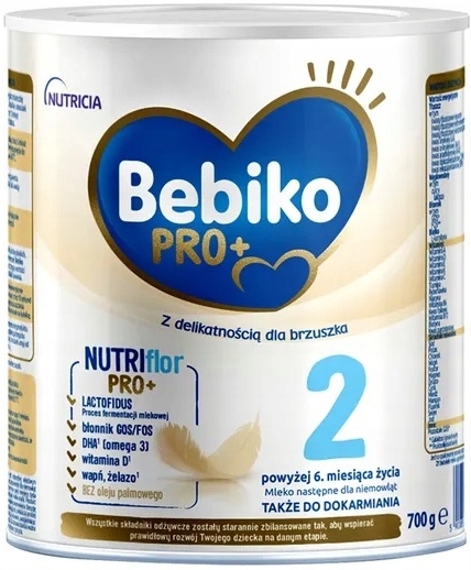 BEBIKO PRO+ 2 MLEKO NASTĘPNE PO 6m+ 700g
