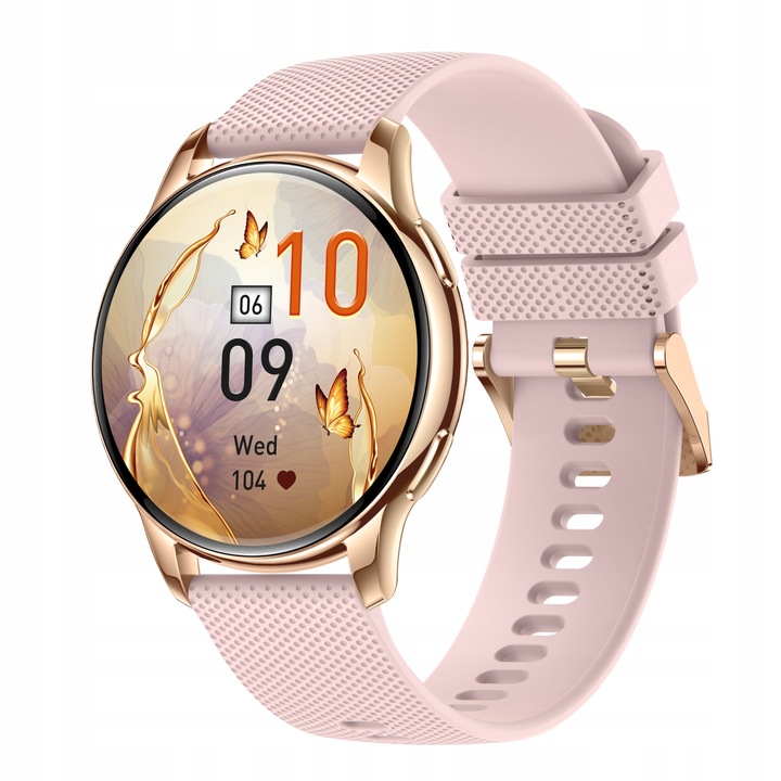 SMARTWATCH ZEGAREK DAMSKI ELEGANCKI ROZMOWY CIŚNIENIE MENU Polskie AMOLED