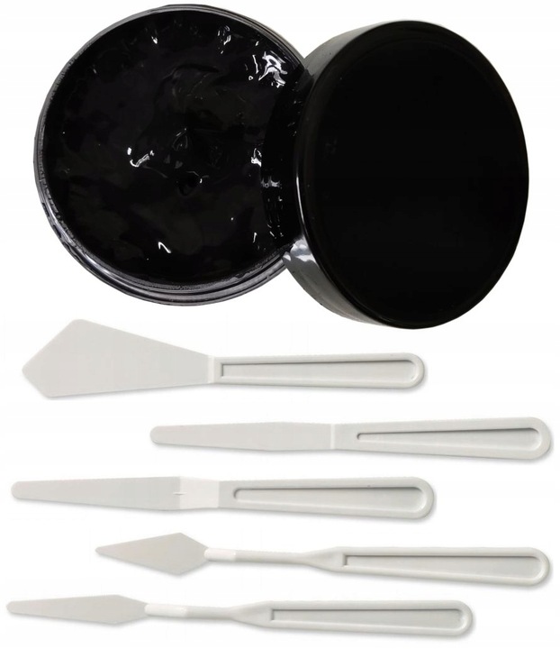 PŁYNNA SKÓRA CZARNA SZPACHLA DO RENOWACJI SKÓR SZPACHELKI