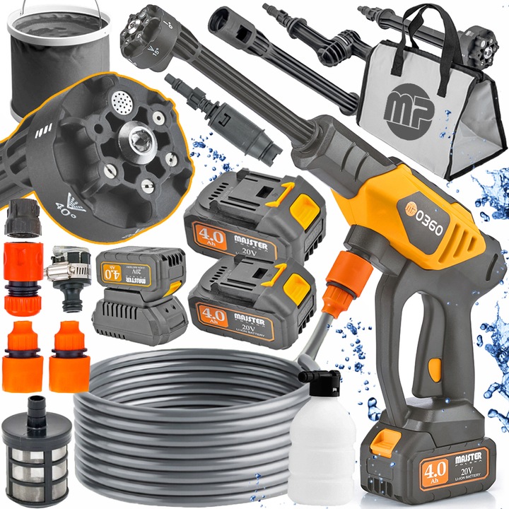 MYJKA CIŚNIENIOWA 60 Bar akumulatorowa elektryczna 2xAKU MP0360 Opryskiwacz