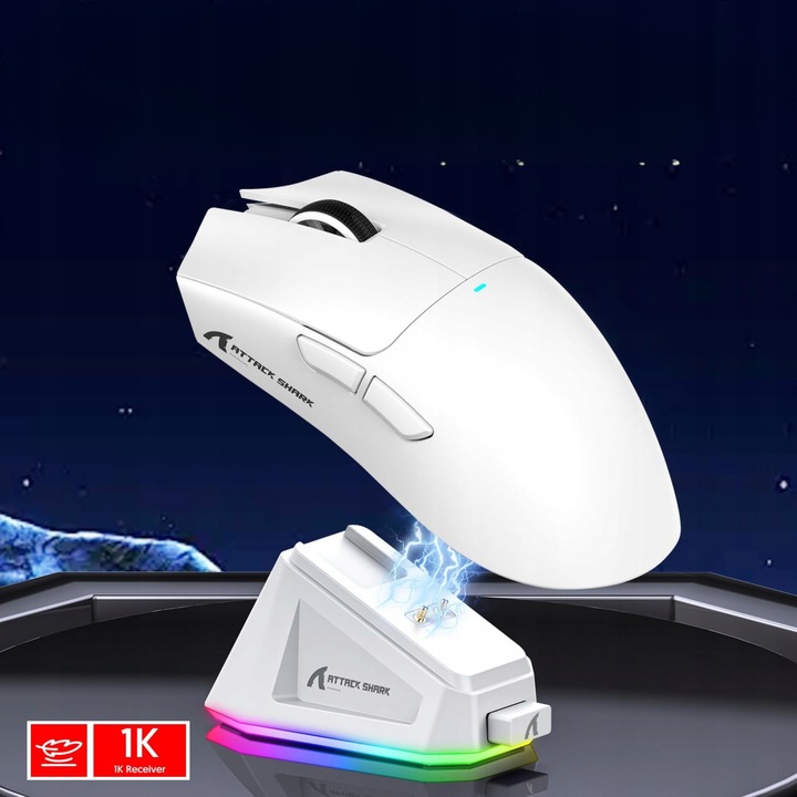 Myszka Gamingowa Mysz Dla Graczy Bezprzewodowa LED RGB ATTACK SHARK X11