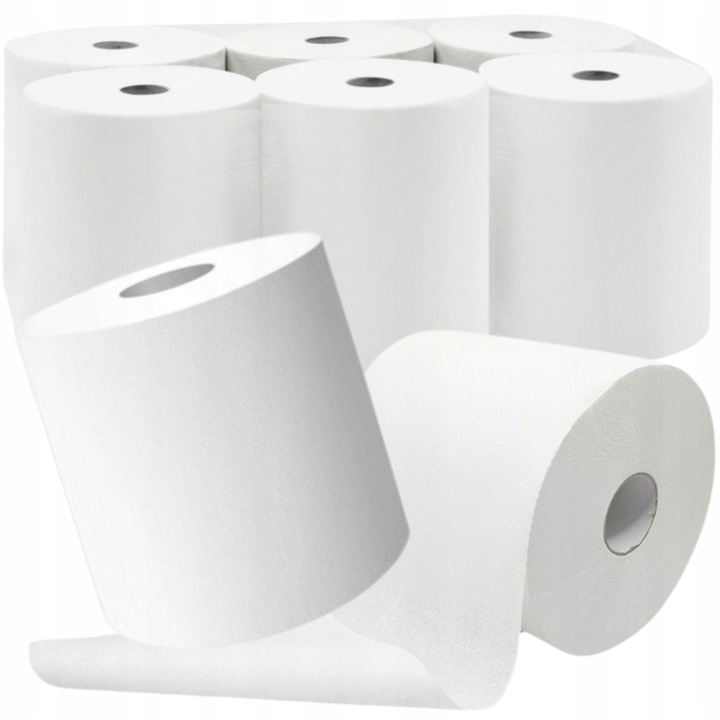Ręcznik papierowy czyściwo w roli Maxi Celuloza biały chłonny 110m 6