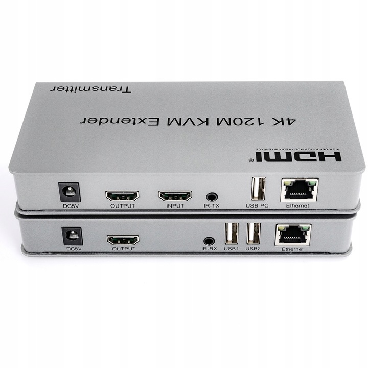 Konwerter HDMI na LAN RJ45 4K UHD Spacetronik SPH-HLC12T KVM