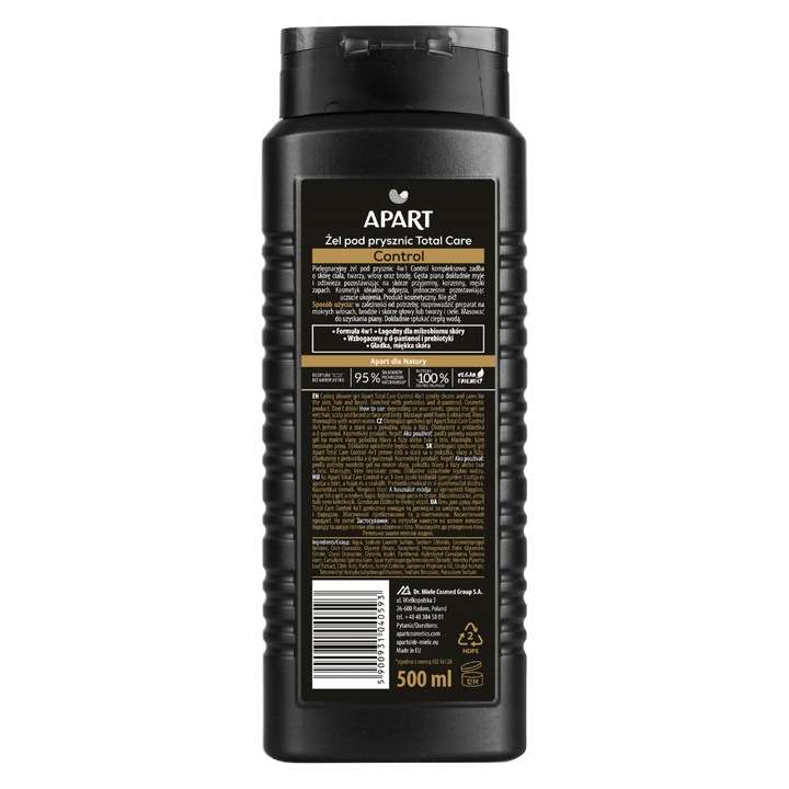 APART żel pod prysznic męski 3w1 i 4w1 Ciało, Twarz, Włosy i Broda 6x