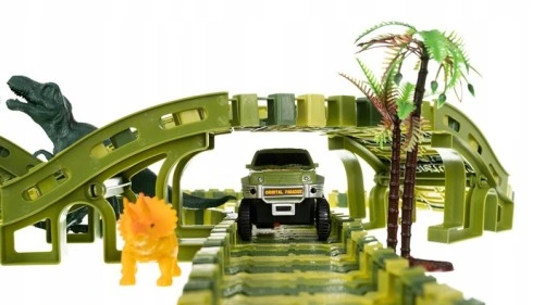 DINOZAURY TOR WYŚCIGOWY ZESTAW DINO 271EL 3,6M XXL