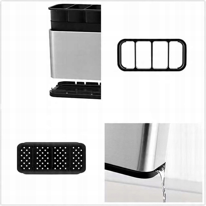 OCIEKACZ NA SZTUĆCE PRZYBORY SUSZARKA POJEMNIK ORGANIZER SREBRNY Z