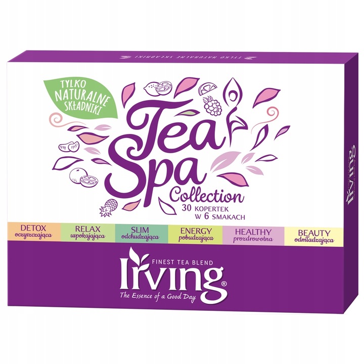 Zestaw herbat w kopertach Irving Tea SPA 30szt x6