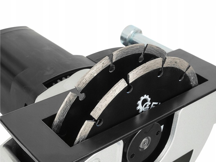 ELEKTRYCZNA BRUZDOWNICA DO BETONU ZE WSKAŹNIKIEM LASEREM 2 TARCZE