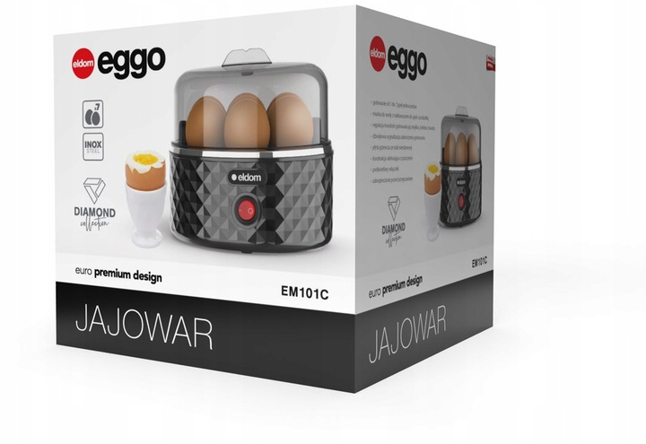 Jajowar elektryczny ELDOM Automat do Gotowania Jajek 7 jaj 3 st.