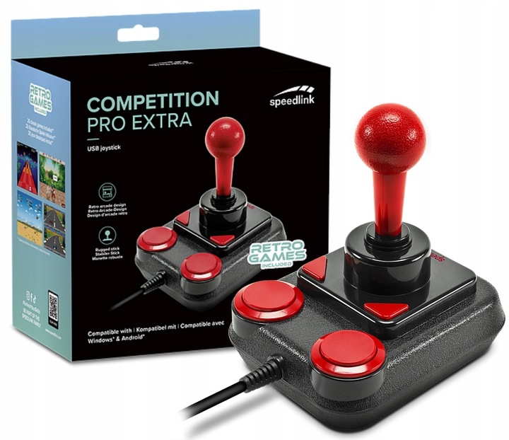 Joystick SpeedLink COMPETITION PRO EXTRA USB + 25 GIER C64 Mini