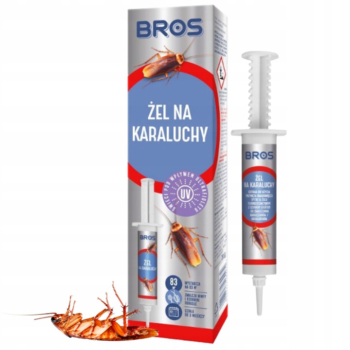 BROS ŻEL ŚRODEK PREPARAT NA KARALUCHY KARACZANY W STRZYKAWCE NA 83M2