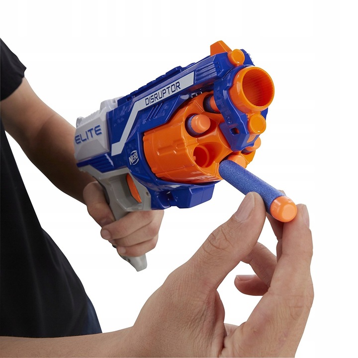 PISTOLET NERF ELITE DISRUPTOR NA STRZAŁKI +DODATKI