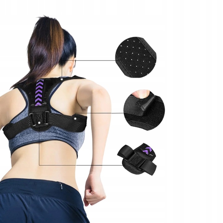 Inteligentny korektor postawy wad kręgosłupa pajączek na plecy proste plecy