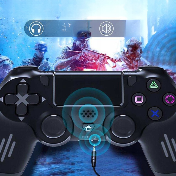 PAD do PS4 BEZPRZEWODOWY Joystick Gamepad Kontroler DOUBLESHOCK WIBRACJE