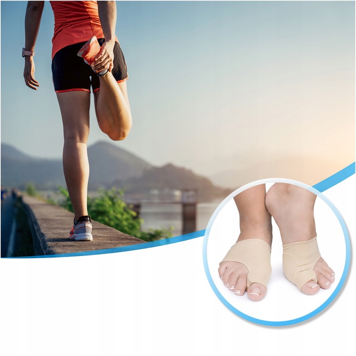 Opaski na haluksy z żelowym klinem osłoną na halluksy separator palców 2szt
