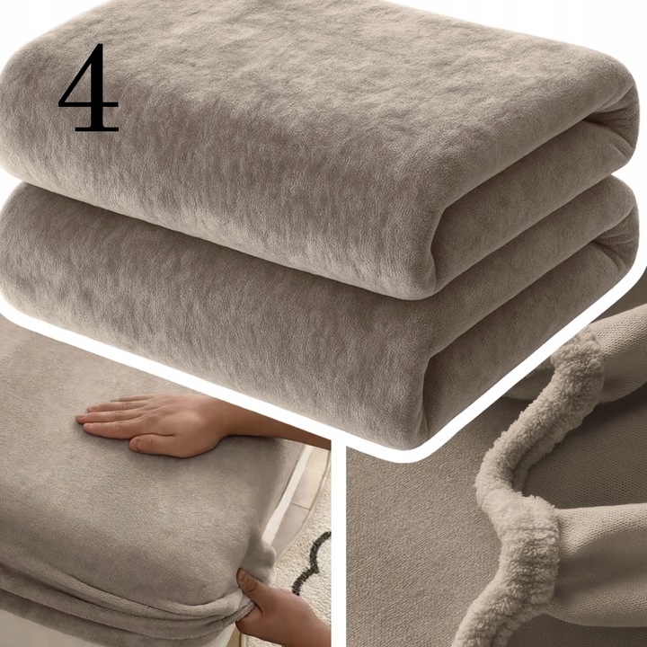 PRZEŚCIERADŁO Z GUMKĄ 120x200 PLUSZOWE POLAROWE MIŚ MIĘKKIE CIEPŁE