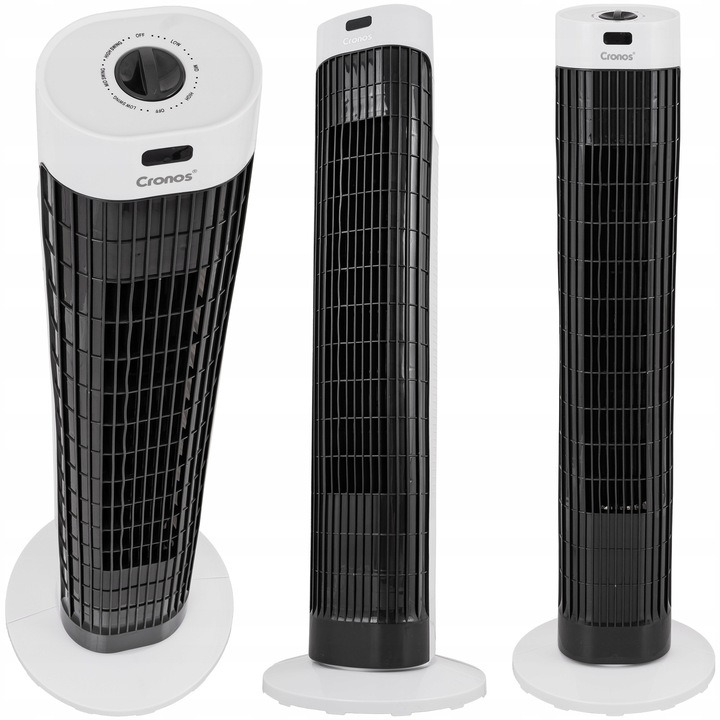 WENTYLATOR KOLUMNOWY WIATRAK STOJĄCY PODŁOGOWY WIEŻOWY DUŻY CICHY SWING 45W