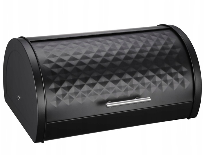 CHLEBAK POJEMNIK NA PIECZYWO BUŁKI CHLEB METALOWY DUŻY CZARNY