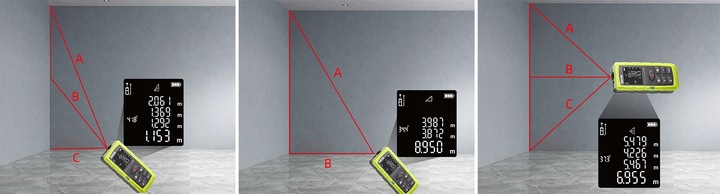 DALMIERZ LASEROWY MIERNIK ODLEGŁOŚCI CYFROWY 50M POZIOMICA KĄTOMIERZ