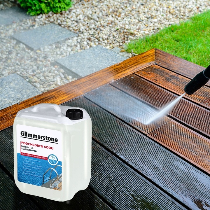 CHLOR PODCHLORYN SODU 15% CZYSZCZENIE Z PLEŚNI GRZYBÓW DO ŚCIAN STUDNI