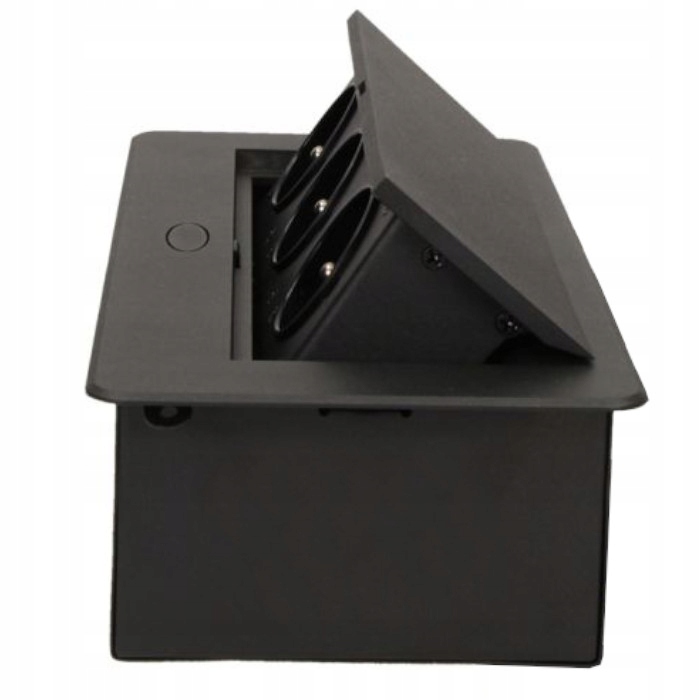 GNIAZDO POTRÓJNE CHOWANE W BLAT 3 GNIAZDA NABLATOWE GNIAZDKO KABEL 1,5M