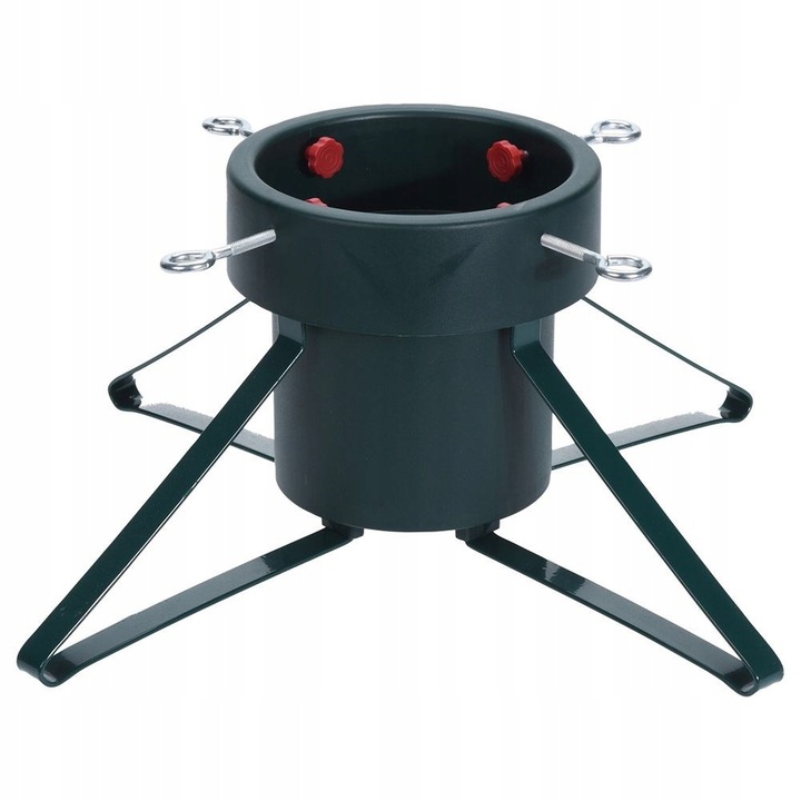 Stojak CHOINKOWY zielony metalowy podstawka pod choinkę na drzewko pojemnik