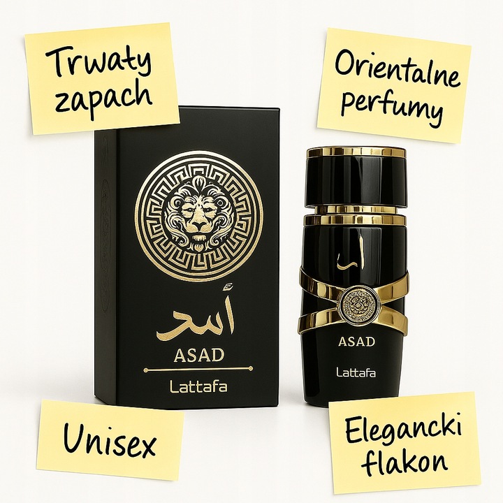 Perfumy Arabskie czarne 100ml ASAD by Lattafa