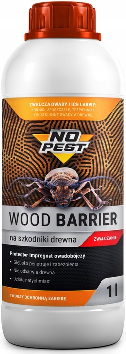 MOCNY ŚRODEK PREPARAT NA KORNIKI KOŁATKI SPUSZCZELE 1L PERMETRYNA NO