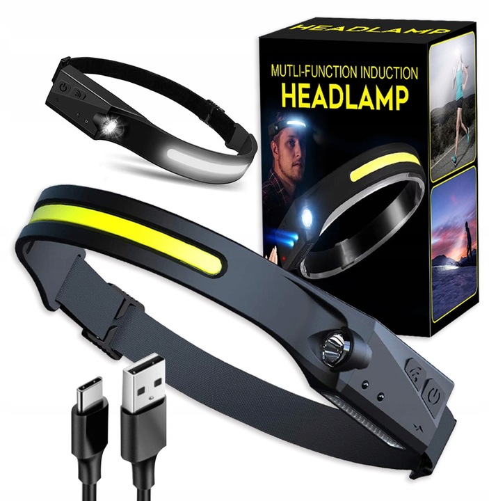 LATARKA CZOŁOWA AKUMULATOROWA WODOODPORNA MOCNA