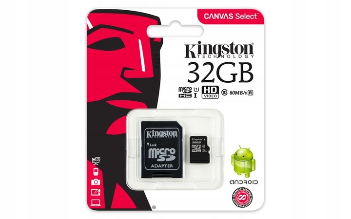 KINGSTON KARTA PAMIECI 32GB MICRO SD class 10 UHS