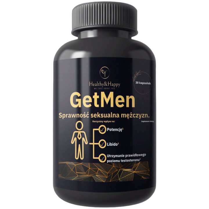 GETMEN POTENCJA EREKCJA LIBIDO POŻĄDANIE POZIOM TESTOSTERONU