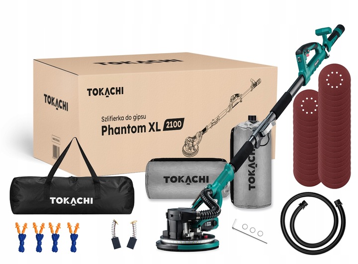 SZLIFIERKA ŻYRAFA DO GIPSU GŁADZI TYNKU ŚCIAN TYNKÓW 220cm LED +