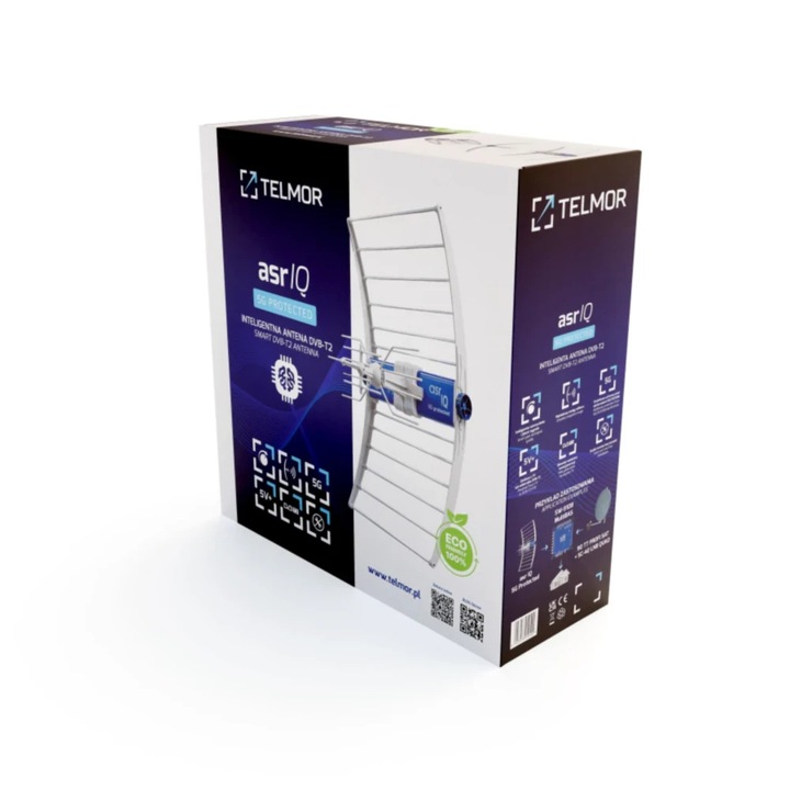 Antena UHF Telkom-Telmor ASR IQ 5G NEW z zasilaczem