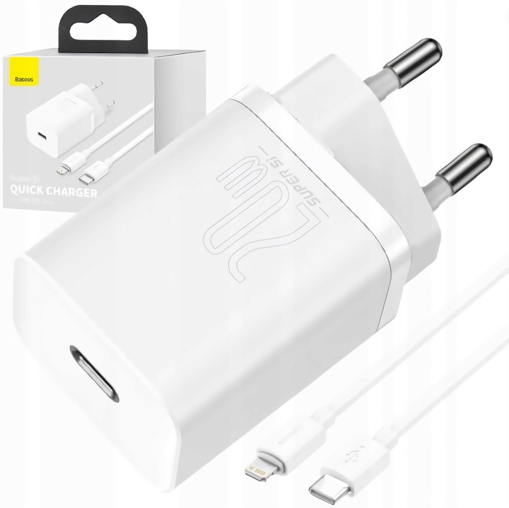 Ładowarka sieciowa Baseus do Apple ipone X 11 12 13 kabel Lightning USB-C