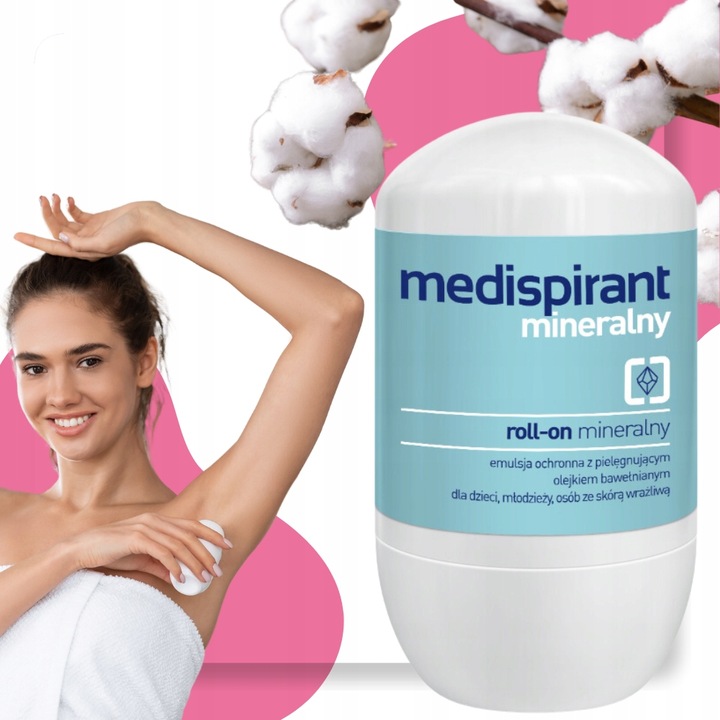 MEDISPIRANT Mineralny roll-on 40 ml Emulsja ochronna Antyperspirant w