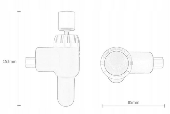 MINI POLERKA SAMOCHODOWA Maszyna Polerska 4x GĄBKA
