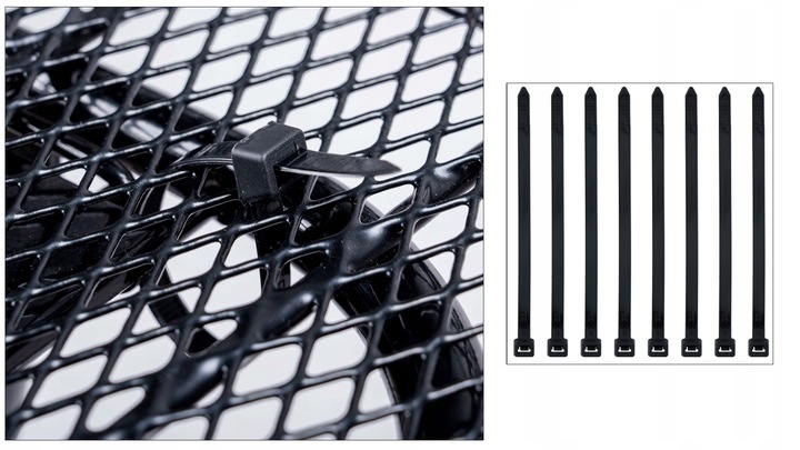 Kosz metalowy rowerowy duży koszyk na rower bagażnik DUNLOP 13L + ODBLASK